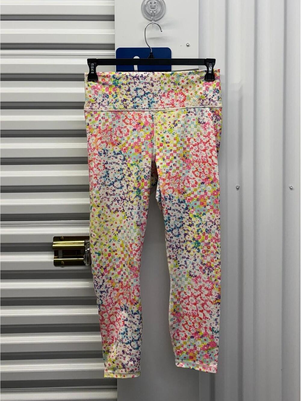 Fabletics Women’s Large Fabletics PowerHold Floral Cropped Leggings Multicolor